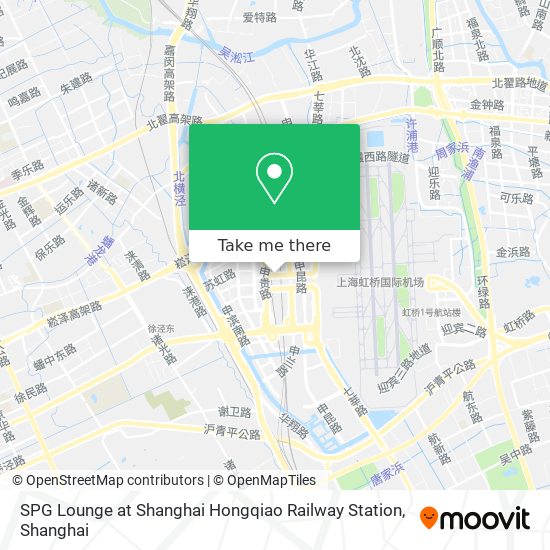 SPG Lounge at Shanghai Hongqiao Railway Station map