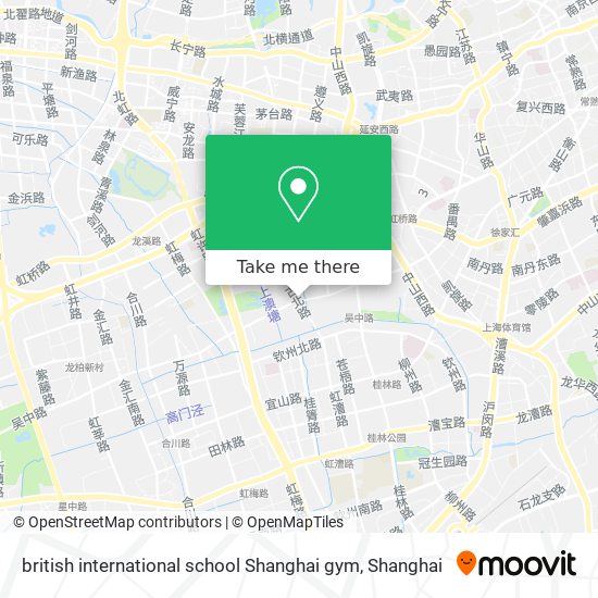 british international school Shanghai gym map