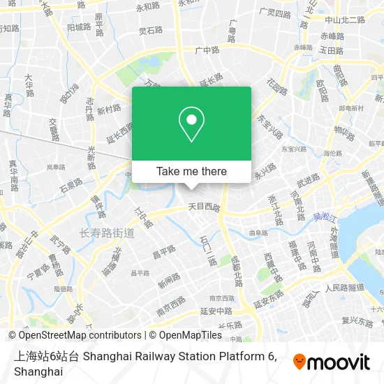 上海站6站台 Shanghai Railway Station Platform 6 map