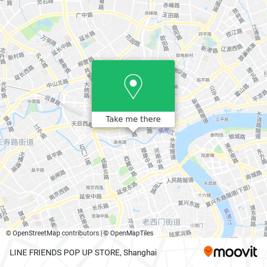 LINE FRIENDS POP UP STORE map