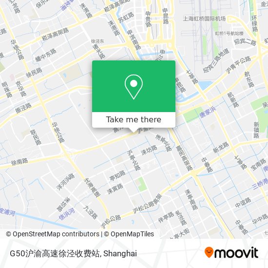 G50沪渝高速徐泾收费站 map