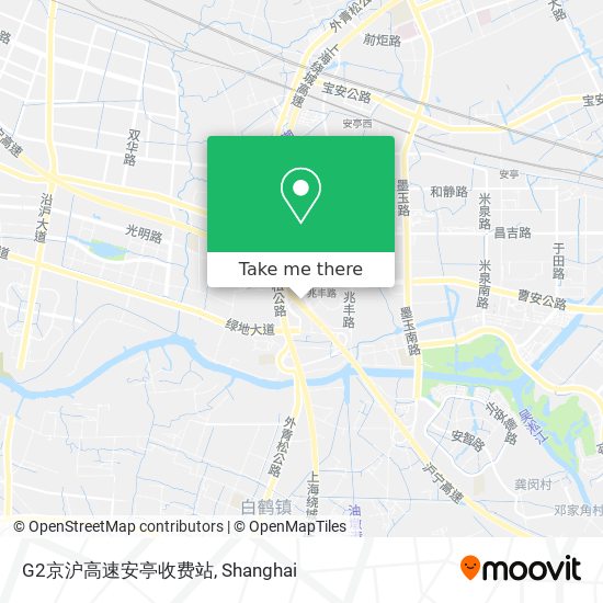 G2京沪高速安亭收费站 map