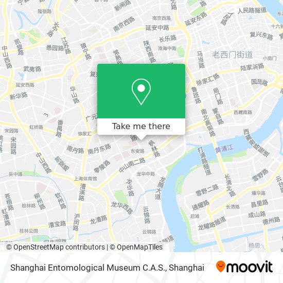 Shanghai Entomological Museum C.A.S. map