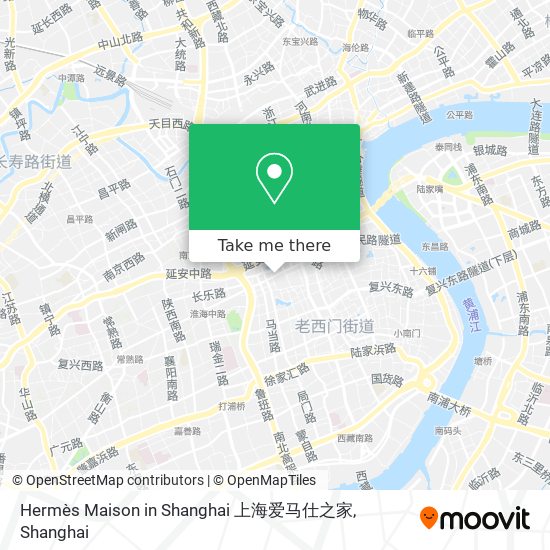 Hermès Maison in Shanghai 上海爱马仕之家 map