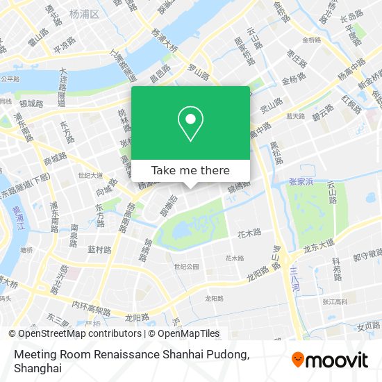 Meeting Room Renaissance Shanhai Pudong map