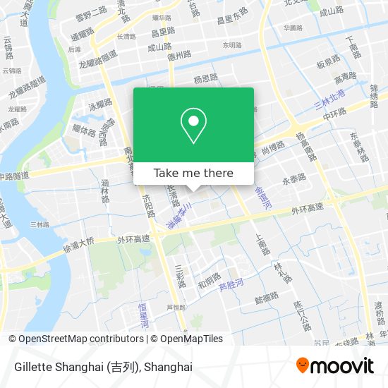 Gillette Shanghai (吉列) map