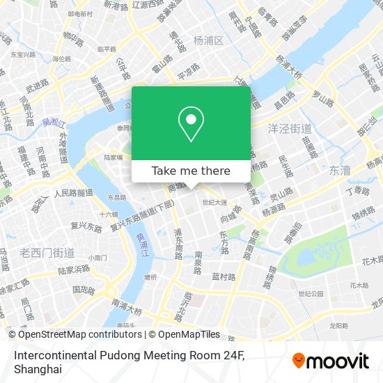 Intercontinental Pudong Meeting Room 24F map
