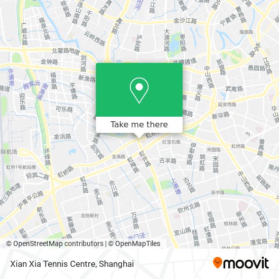 Xian Xia Tennis Centre map