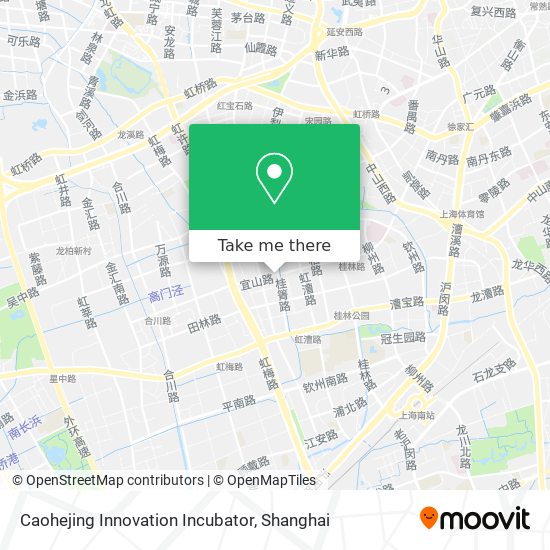 Caohejing Innovation Incubator map