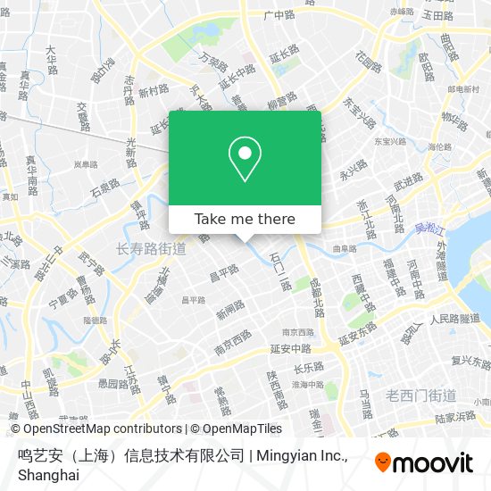 鸣艺安（上海）信息技术有限公司 | Mingyian Inc. map