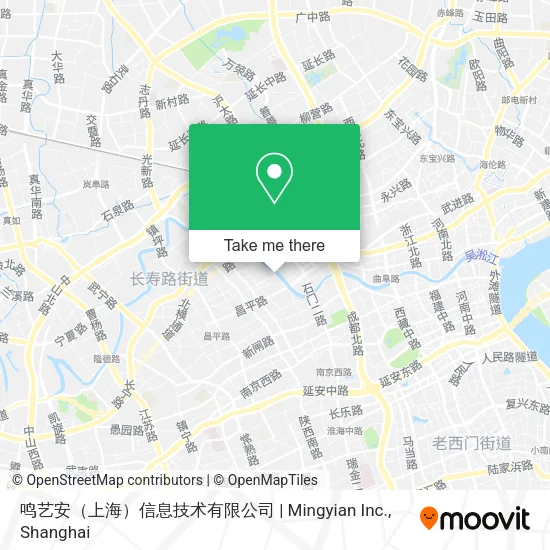 鸣艺安（上海）信息技术有限公司 | Mingyian Inc. map