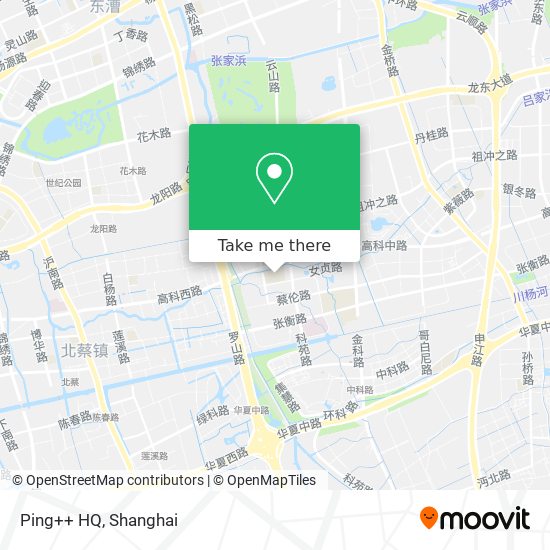 Ping++ HQ map