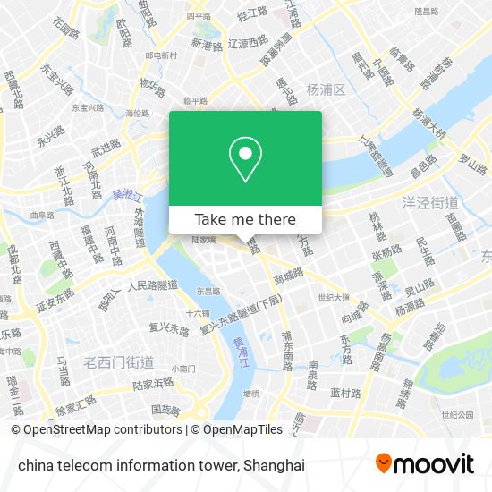 china telecom information tower map