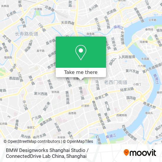 BMW Designworks Shanghai Studio / ConnectedDrive Lab China map