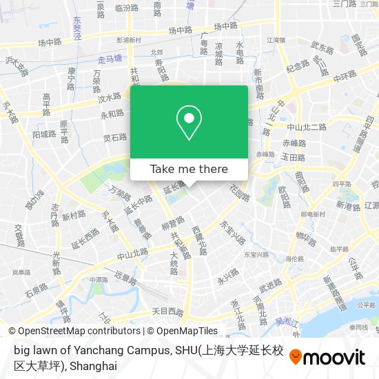 big lawn of Yanchang Campus, SHU(上海大学延长校区大草坪) map