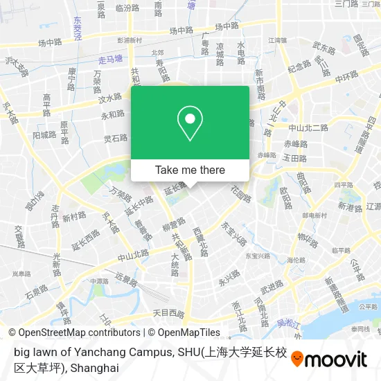 big lawn of Yanchang Campus, SHU(上海大学延长校区大草坪) map