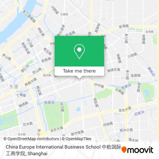 China Europe International Business School 中欧国际工商学院 map