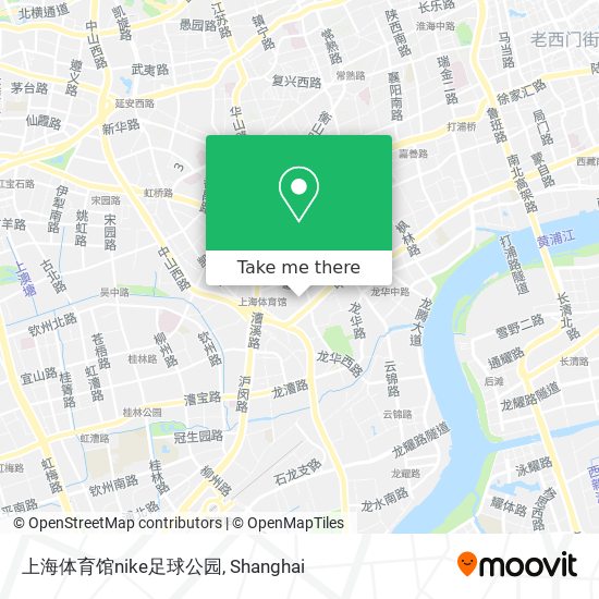 上海体育馆nike足球公园 map
