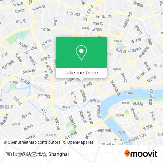 宝山地铁站篮球场 map