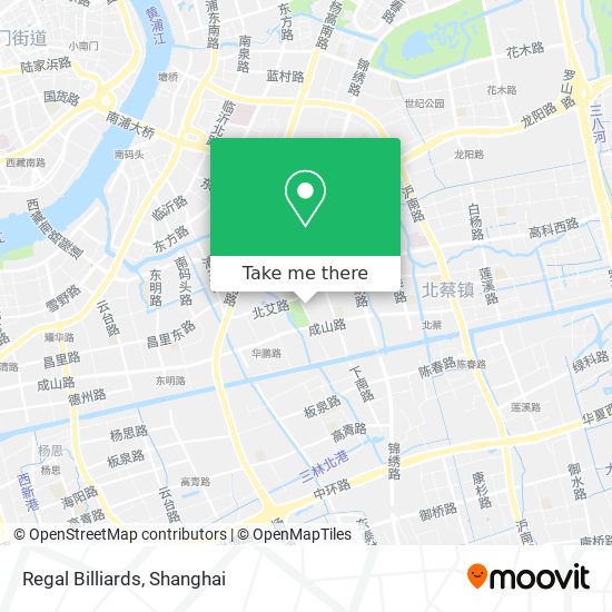 Regal Billiards map