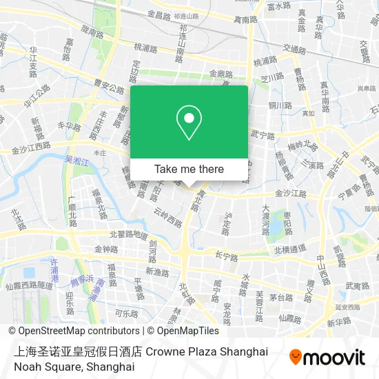 上海圣诺亚皇冠假日酒店 Crowne Plaza Shanghai Noah Square map