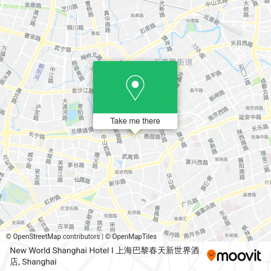 New World Shanghai Hotel I 上海巴黎春天新世界酒店 map