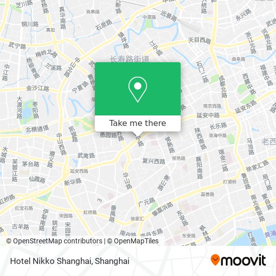Hotel Nikko Shanghai map