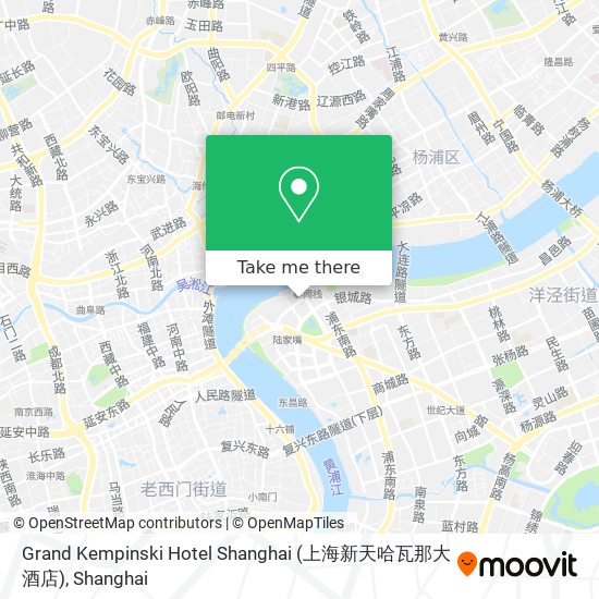 Grand Kempinski Hotel Shanghai (上海新天哈瓦那大酒店) map
