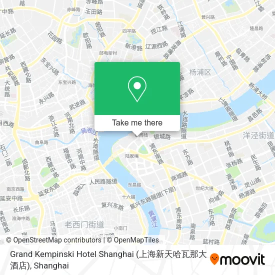 Grand Kempinski Hotel Shanghai (上海新天哈瓦那大酒店) map