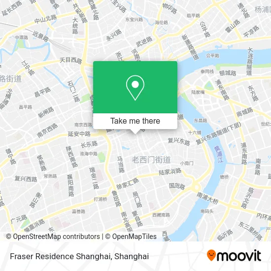Fraser Residence Shanghai map