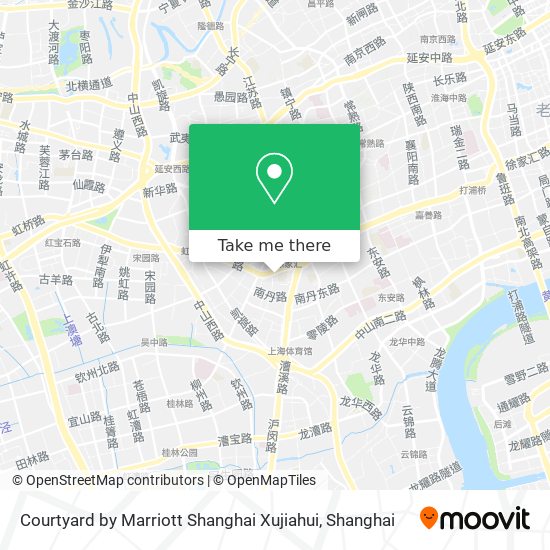 Courtyard by Marriott Shanghai Xujiahui map