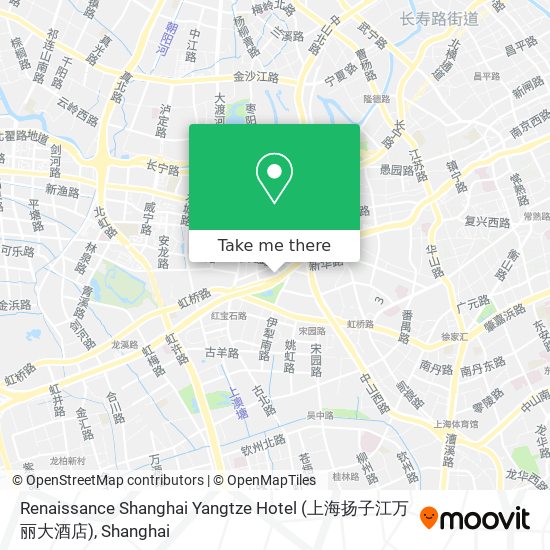 Renaissance Shanghai Yangtze Hotel (上海扬子江万丽大酒店) map