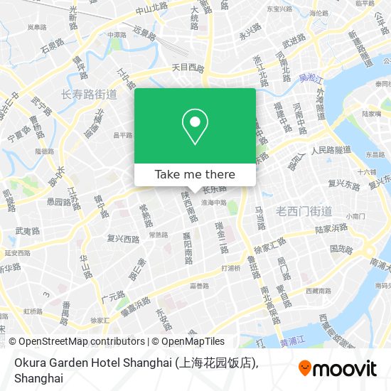 Okura Garden Hotel Shanghai (上海花园饭店) map