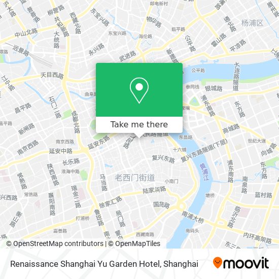 Renaissance Shanghai Yu Garden Hotel map