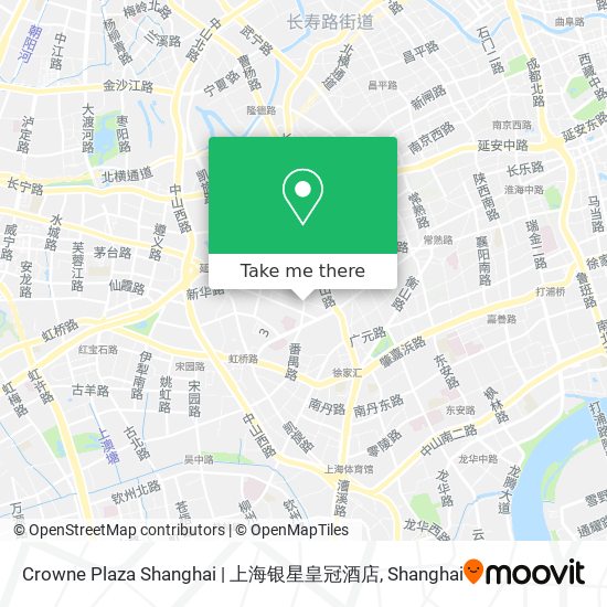 Crowne Plaza Shanghai | 上海银星皇冠酒店 map