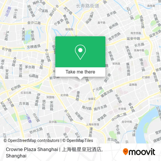Crowne Plaza Shanghai | 上海银星皇冠酒店 map