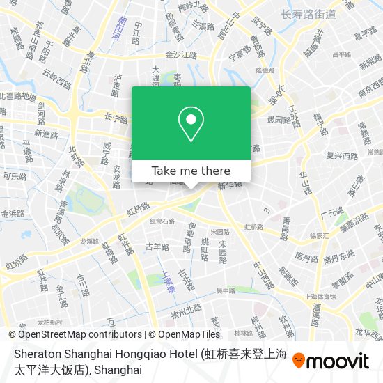Sheraton Shanghai Hongqiao Hotel (虹桥喜来登上海太平洋大饭店) map