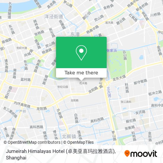 Jumeirah Himalayas Hotel (卓美亚喜玛拉雅酒店) map