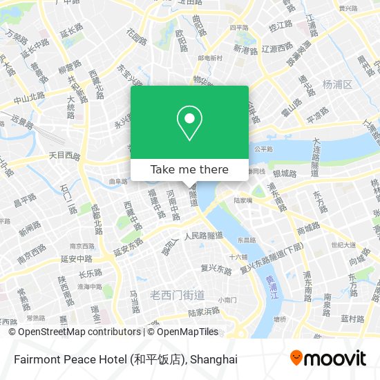 Fairmont Peace Hotel (和平饭店) map