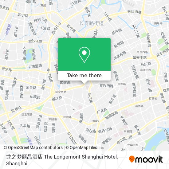 龙之梦丽晶酒店 The Longemont Shanghai Hotel map