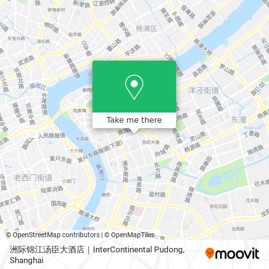洲际锦江汤臣大酒店｜InterContinental Pudong map