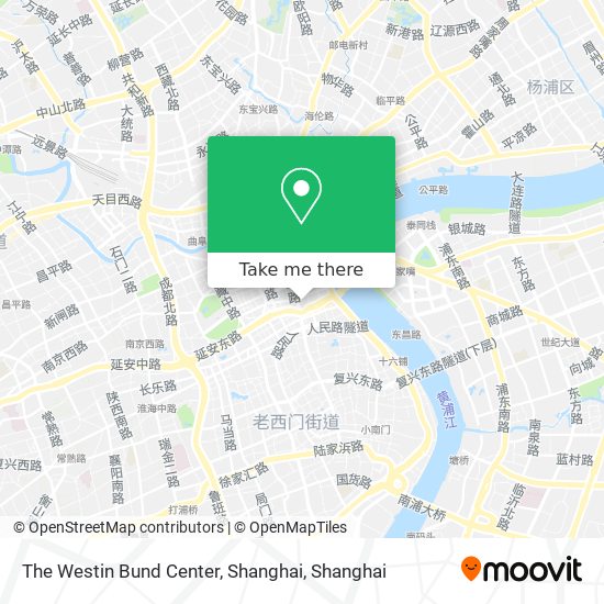 The Westin Bund Center, Shanghai map