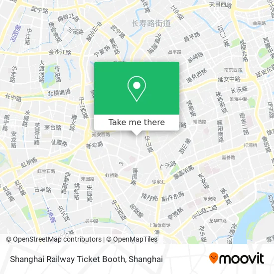 Shanghai Railway Ticket Booth map