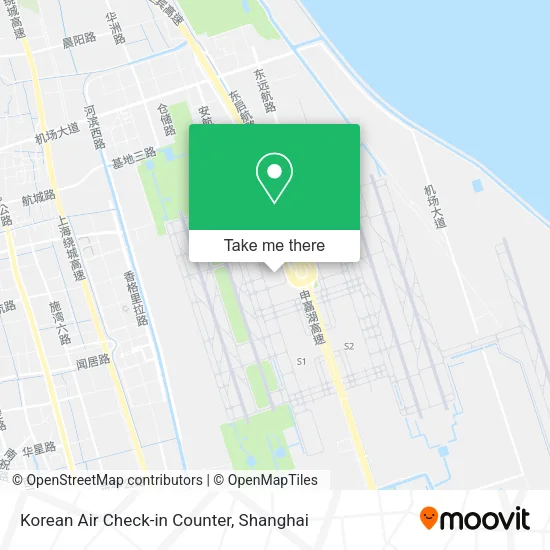 Korean Air Check-in Counter map