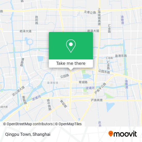 Qingpu Town map