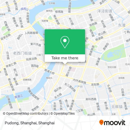 Pudong, Shanghai map