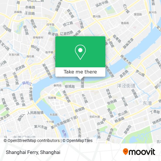 Shanghai Ferry map