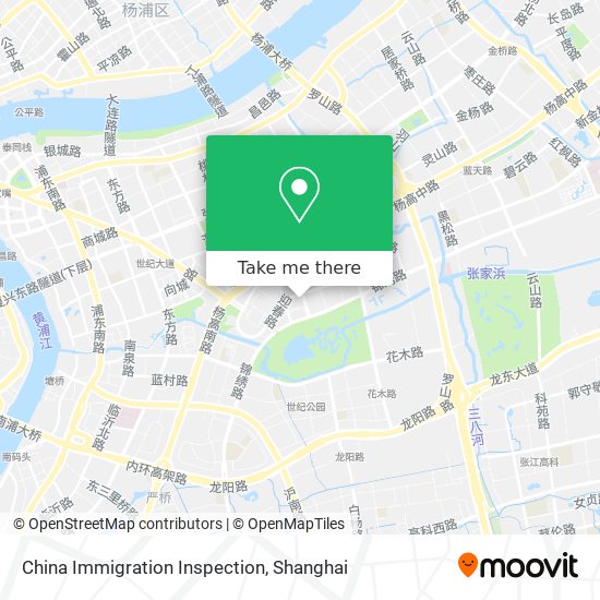China Immigration Inspection map