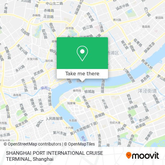 SHANGHAI PORT INTERNATIONAL CRUISE TERMINAL map