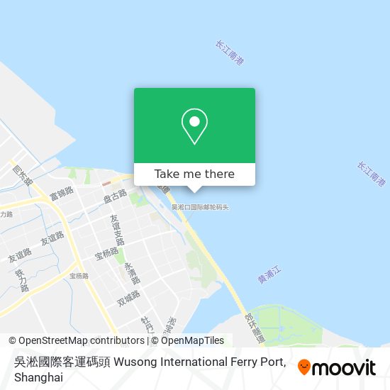 吳淞國際客運碼頭 Wusong International Ferry Port map